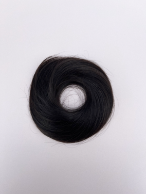 Hairbun châtain très foncé