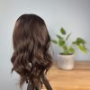 Volumateur capillaire chatain foncé en cheveux naturels brésiliens. Solution chute de cheveux, perte de cheveux, cheveux fins ou clairsemés.