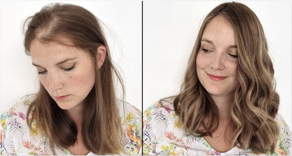 Avec et sans volumateur capillaire indétectable Comme un diadème.