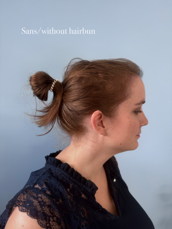 Acconciatura chignon senza hairbun