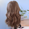 Volumateur capillaire en cheveux naturels blonds clair cendré pour chute de cheveux, cheveux fins et clairsemés et alopécie. Solution alopécie.