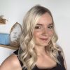 Volumateur capillaire en cheveux naturels blonds polaires pour alopécie androgénétique, chute de cheveux, cuir chevelu clairsemé.
