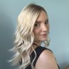 Volumateur capillaire en cheveux naturels blonds polaires pour alopécie androgénétique, chute de cheveux, cuir chevelu clairsemé.