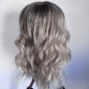 Volumateur capillaire en lace pour cheveux blancs argentés polaire. Solution cheveux fins, clairsemés, et alopécie androgénétique.