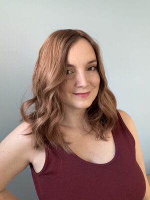Volumateur capillaire blond doré pour alopécie androgénétique, cheveux fins et clairsemés. Solution chute de cheveux.