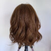 Perruque rousse en cheveux naturels pour alopécie, perte de cheveux, cheveux fins et clairsemés.