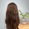 Volumateur capillaire en cheveux européens - Kate foncé - Légèrement ondulé - 20 x 20 - 48 cm
