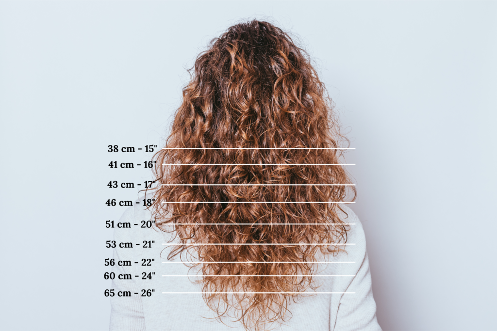question longueurs en cm des cheveux bouclés