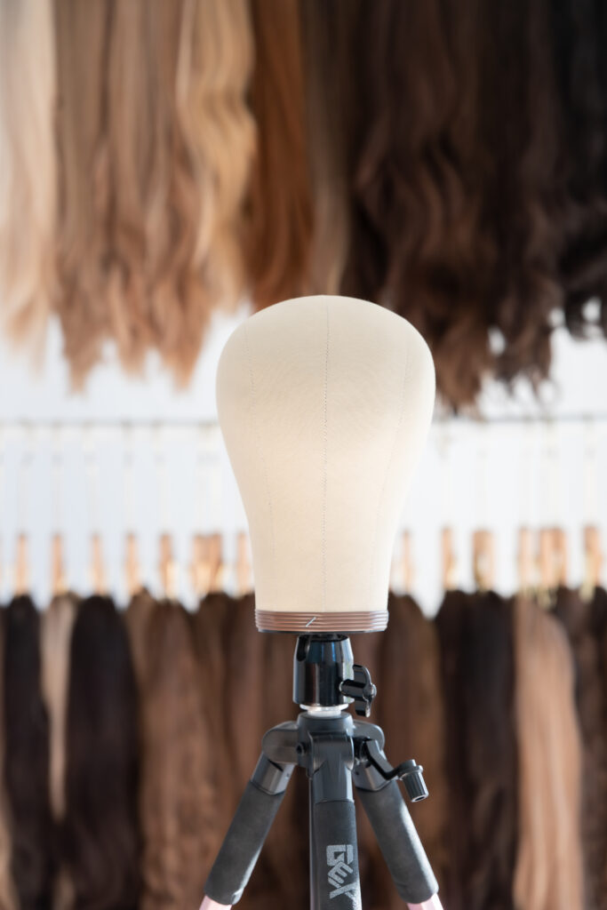 tête de perruque pour volumateur capillaire