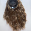 Volumateur capillaire en cheveux naturels européens ondulés pour alopécie ou chute de cheveux et perte de densité.