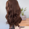 Volumateur capillaire chatain foncé chocolat pour chute de cheveux, alopécie androgénétique, perte de densité. Solution cheveux naturels pour cheveux fins.