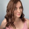 Volumateur capillaire Lace Dark Kate pour cheveux fins, clairsemés ou alopécie androgénétique. Solution en cheveux naturels pour chemins fins.