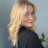 Perruque haut de gamme blonde avec frange pour alopécie, perte de cheveux, cheveux fins et clairsemés. Solution chute de cheveux.