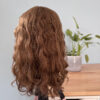 Volumateur capillaire chatain clair en cheveux brésiliens naturels. Solution pour chute de cheveux.