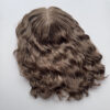 Volumateur capillaire chatain clair en cheveux brésiliens naturels. Solution pour chute de cheveux.