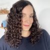 Volumateur capillaire en cheveux naturels chatain foncés pour alopécie, chute de cheveux. Solution cheveux clairsemés.