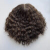 Volumateur capillaire en cheveux naturels chatain clair cendrés pour alopécie, chute de cheveux. Solution cheveux clairsemés.