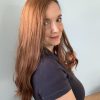 Volumateur capillaire blond foncé doré en cheveux brésiliens naturels. Solution pour chute de cheveux.