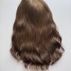 Volumateur capillaire blond foncé doré en cheveux brésiliens naturels. Solution pour chute de cheveux.