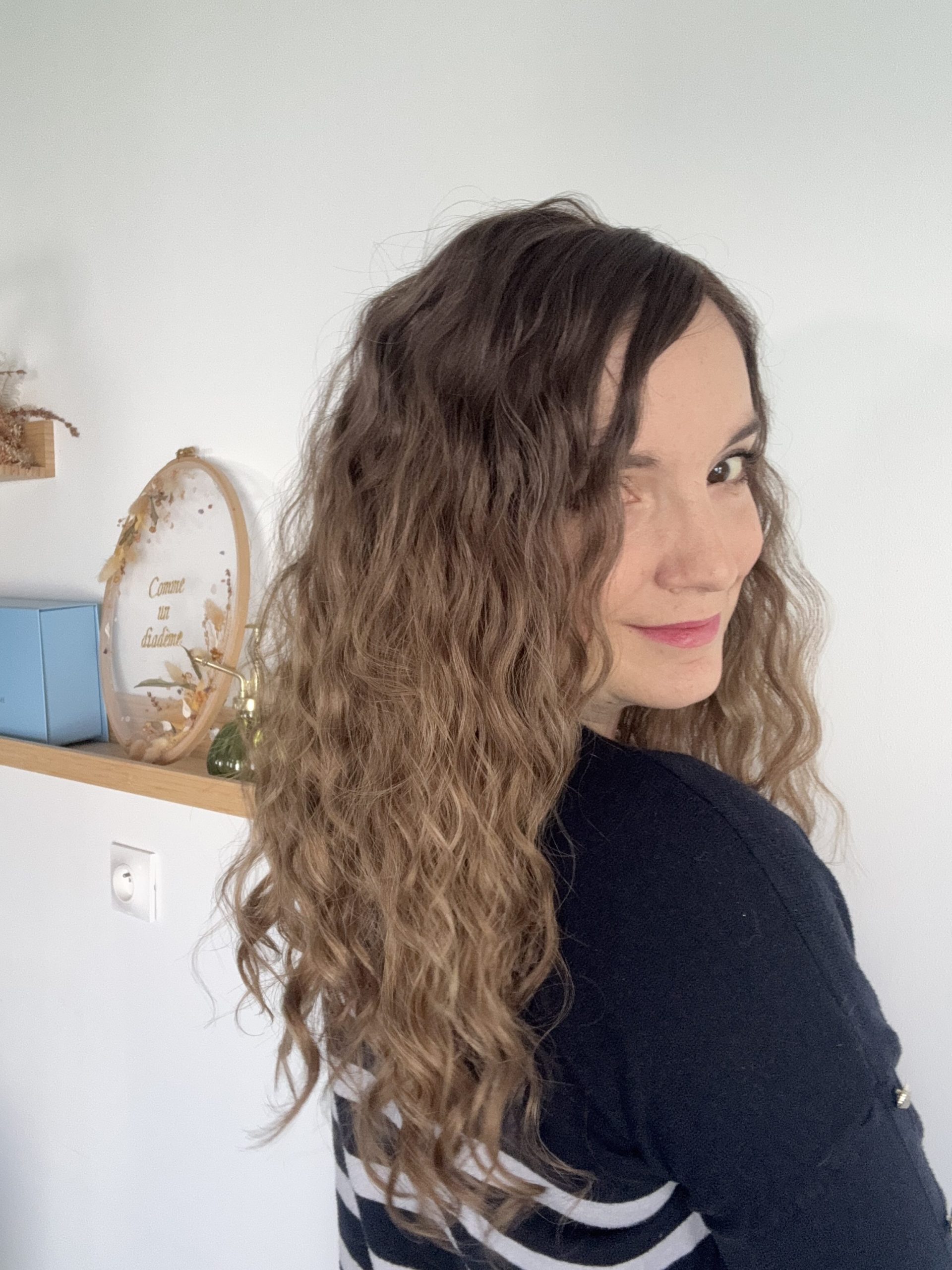 Toupet in capelli naturali brasiliani ricci per alopecia androgenetica, capelli fini e diradati.