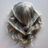 Volumateur capillaire en cheveux gris poivre et sel naturel pour alopécie androgénétique, chute de cheveux. Solution perte de cheveux, cheveux fins et clairsemés.