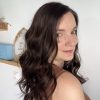 Volumateur capillaire Katie chatain foncé pour alopécie, cheveux fins et clairsemés. Solution perte de cheveux.